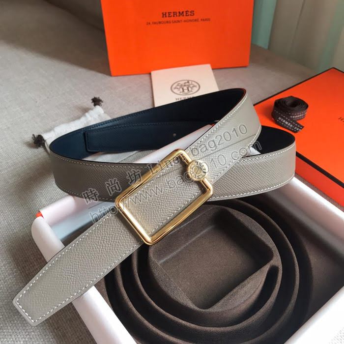 HERMES皮帶 OSCAR BUCKLE 雙面小牛皮 雙面皮帶 愛馬仕男士腰帶  hgh1905